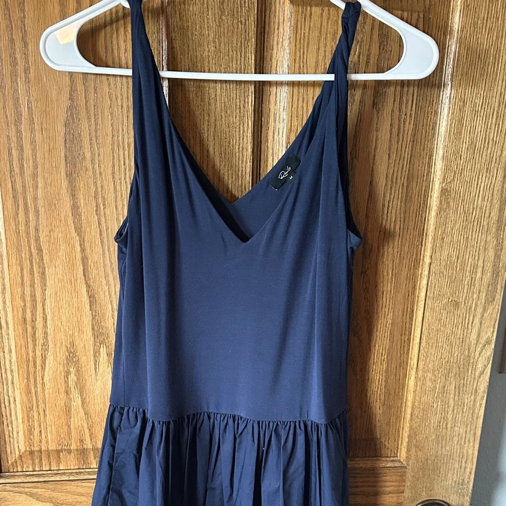 Rails - Franca Navy Sleeveless V-Neck Midi Dress - Picture 3 of 4